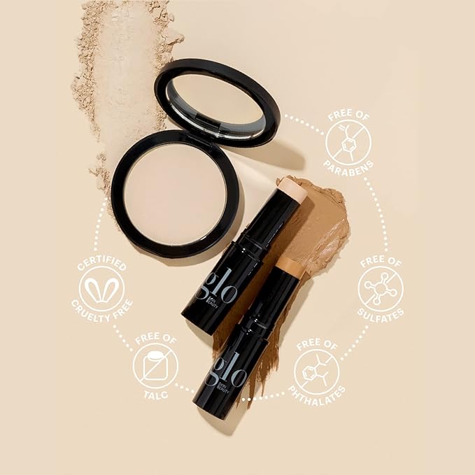 Glo Skin Beauty Luminous Liquid Mineral Foundation Makeup with SPF 18 (Brûlée) - Improves Uneven Skin Tone, Smooths & Corrects Imperfections, Sheer to Medium Coverage, Dewy Finish