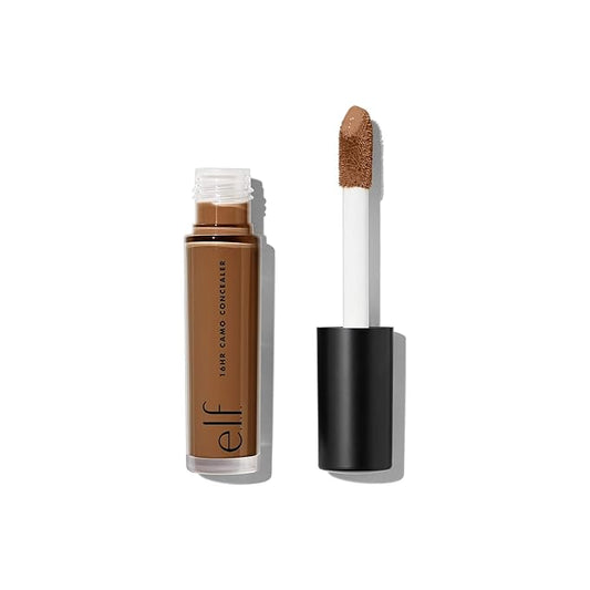 e.l.f. 16HR Camo Concealer, Full-Coverage, Highly-Pigmented Face Concealer With A Matte Finish, Crease-proof, Vegan & Cruelty-Free, Rich Chocolate