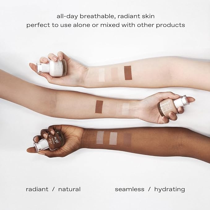 glow breathable blemish balm #one | medium-coverage bb cream & tinted moisturizer | skincare-like finish with green tea leaf water infusion | healthy radiant non-comedogenic | 1 fl oz