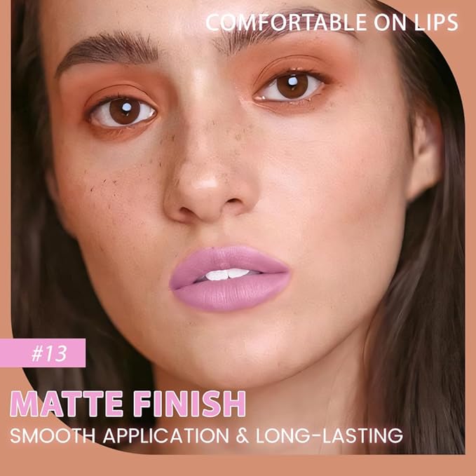 evpct 1Pcs Violet Light Purple Matte Long Lasting Lip Liner Pencils Makeup for Shaping & Sculpting Lips, No Transfer Long Wear Waterproof Pigmented Lip Liner lipliners Crayon Lipstick Pencil Sharpener