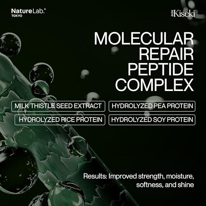 NatureLab.TOKYO Kiseki Molecular Repair Leave-In Hair Masque Refill: Restores Damaged Hair, Repairs Heat & Chemical Damage, Boosts Strength, Smoothness & Softness, 1.7 Fl Oz