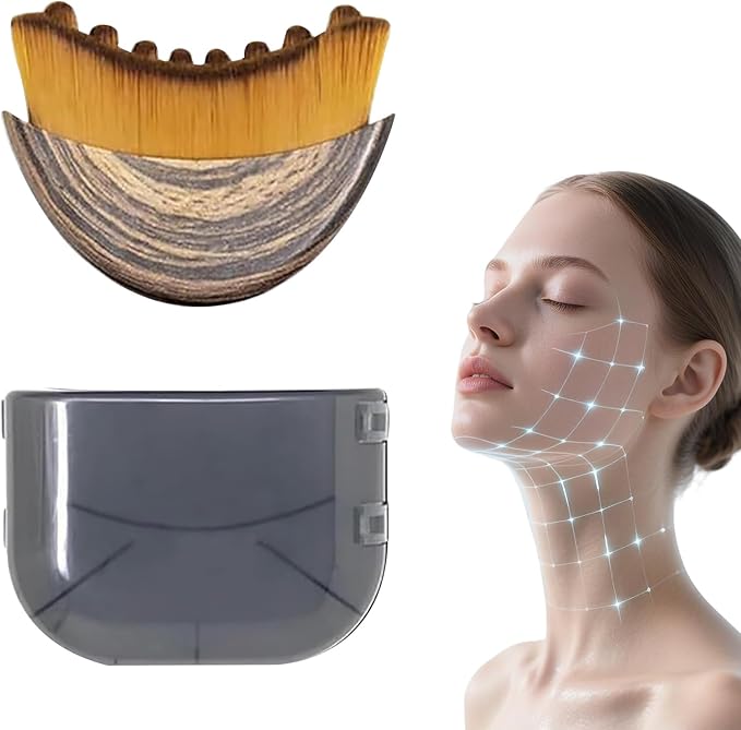Lymphatic Contour Face Brush, Lymphatic Drainage Massager for Face, Ergonomically Designed to Fit The Skin Precisely (1PCS)