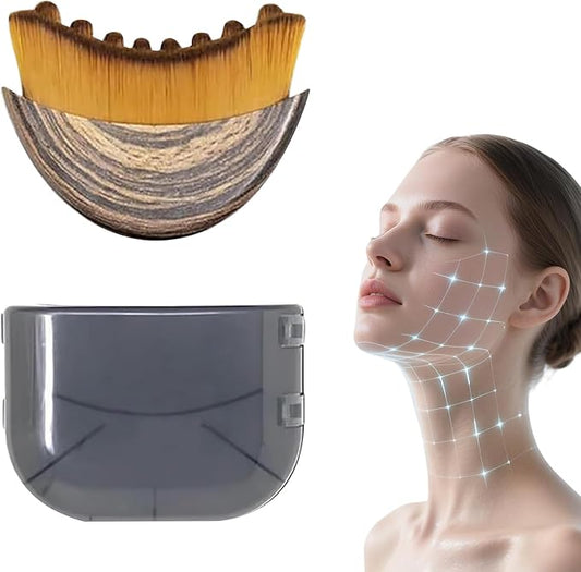 Lymphatic Contour Face Brush, Lymphatic Drainage Massager for Face, Ergonomically Designed to Fit The Skin Precisely (1PCS)