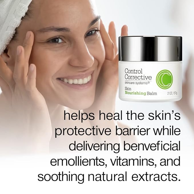 CONTROL CORRECTIVE Skin Nourishing Balm, 2 Oz - Aromatherapeutic Natural Balm For Dry Or Sensitive Skin, Essential Oil Based, Natural Butters, Botanically Based, Targeted Moisturizing