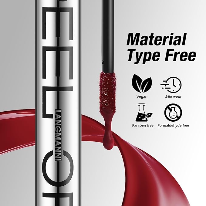 LANGMANNI Long-Lasting Peel Off Lip Liner Set, Waterproof & Smudge-Proof Matte Lip Liners Gift Makeup For Girls（#1）