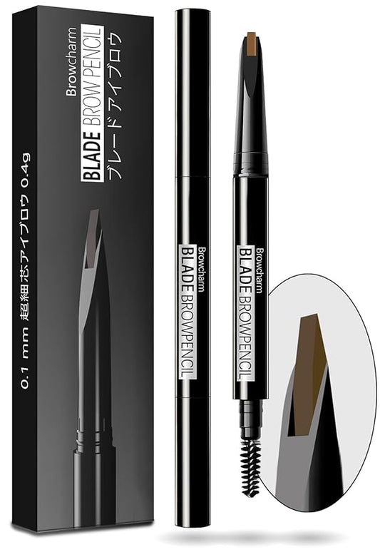 Browcharm Microblading Eyebrow Pencil for Women,0.1mm Ultra-Fine Mechanical Pencil,Makeup Brow Definer Waterproof,Draws Tiny Brow Hairs and Fills in Sparse Areas and Gaps (03 Light Brown)