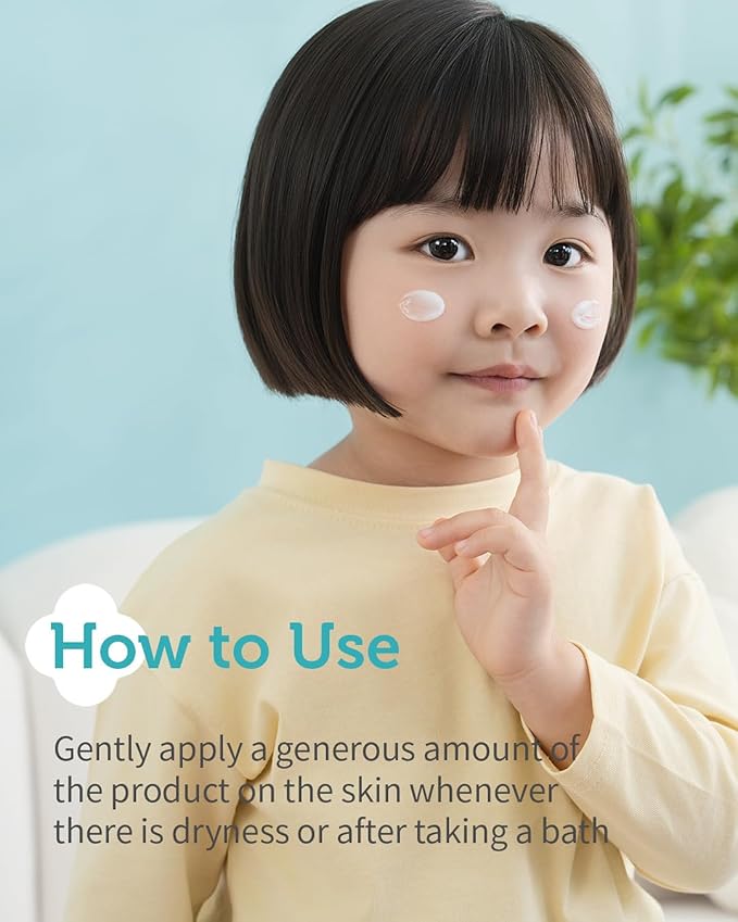 GOONGBE Kids' Moisture Face Lotion - Korean Kids Daily Face Moisturizer - 8hr Moisturizing Refreshing Cream Type Lotion with Cica and Allantoin - Allergen Free Scent, 2.7 fl.oz.