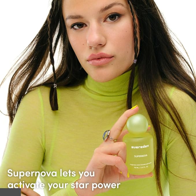 Evereden Fragrance Hair and Body Mist - Supernova: Clean and Vegan Collectible Hair and Body Spray for Teen Girls - Amplify Your Self Expression with Iconic Scents in Aesthetic Bottles