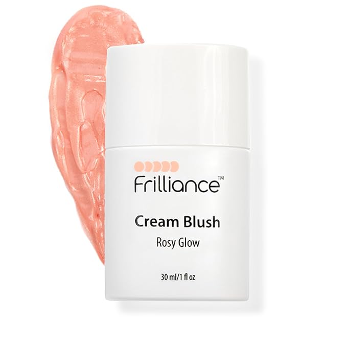 Frilliance Hydrating Cream Blush, Sheer Rosy Glow Tint, Cruelty Free Hypoallergenic for Teens of All Skin Types, 30 ml / 1 fl oz