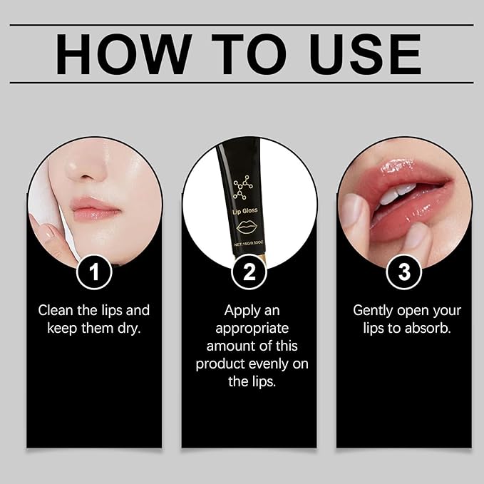 Herbionyx Luxury Lip Gloss,Herbionyx Lip Booster Serum,Hydrating And Nourishing Lip Oils (5PCS)