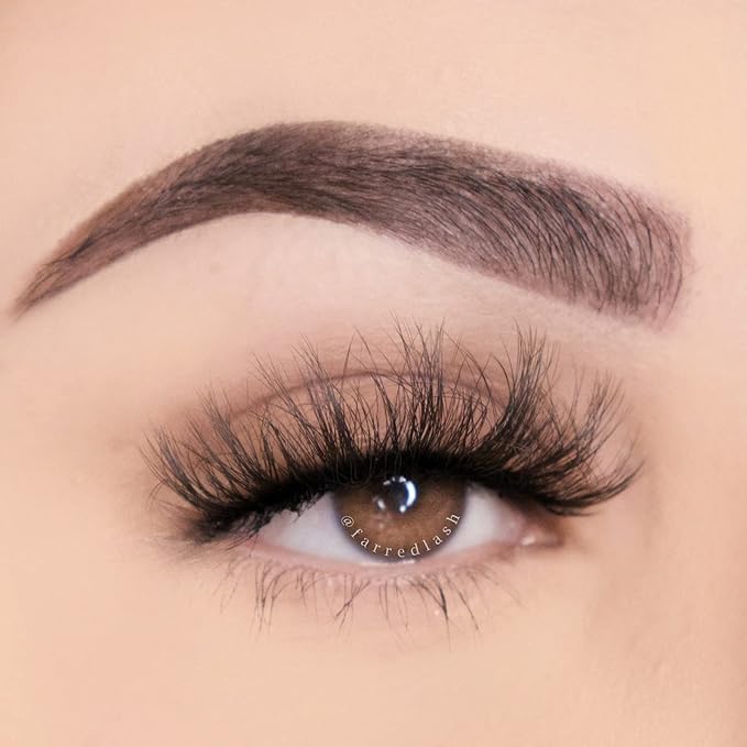 FARRED Natural Lashes Short False Eyelashes Wispy Mink Eye Lash Fluffy Wispies Eyelash Natural Look 10 Pairs Fake Lashes Pack Volume Lash Strips Pestañas