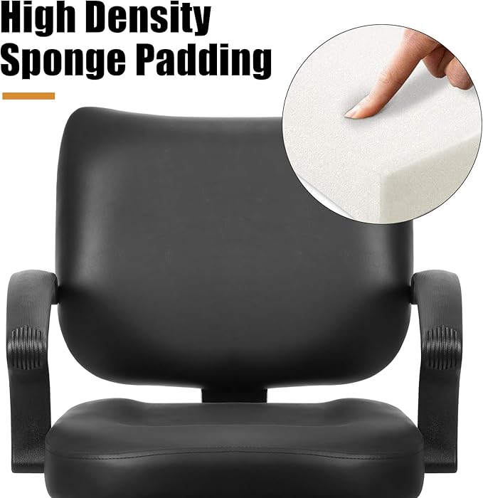 Salon Barber Chair Hair Salon Chair with Heavy Duty Hydraulic Pump, 360 Degrees Rolling Swivel Hair Stylist Chair, Beauty Chairs Equipment, Max Load Weight 330 Lbs Black