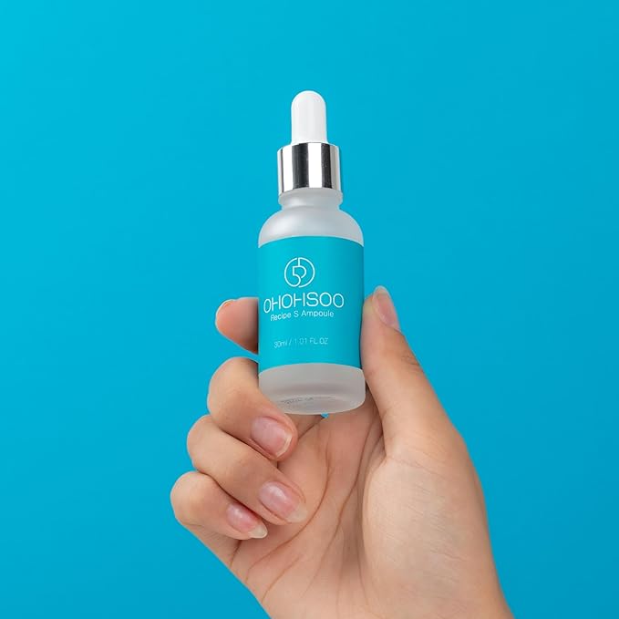 Recipe S Ampoule, Hyaluronic Acid, Brightening, Firming and Hydrating Wrinkle Care Korean Skincare 30ml / 1.01 fl.oz