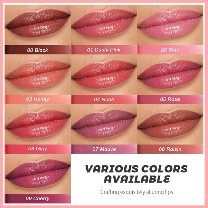 evpct Nude Honey Lipstick Tinted Lip Balm, Sheer Hydrating Shine Tinted Lipstick for Women, Moisturizing Lip Color, Nourishing Tinted Lip Balm Plumper Gloss Stain, Glossy Shiny Finish, 04 Nude