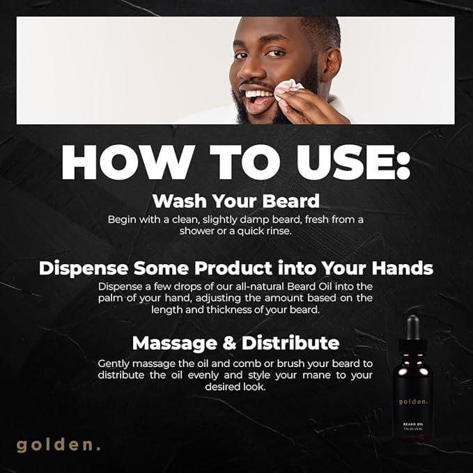 Golden Grooming Co. Beard Oil oz