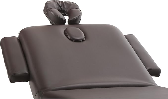 SKINACT Milo 3.0 Motor (with Independent Leg Adjustment) Electric Massage & Facial Bed/Table with Face Cradle Dark Brown
