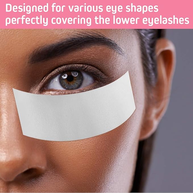 Foam Eye Pads for Eyelash Extensions - Akissos 125 PCS Pre Cut Medical Foam Tape Under Eye Pads Lash Extension Supplies Beauty Tools Lint Free Hypoallergenic No Latex Waterproof