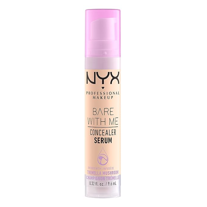 NYX PROFESSIONAL MAKEUP Bare With Me Concealer Serum, Concealer Makeup For Up To 24Hr Hydration - Fair
