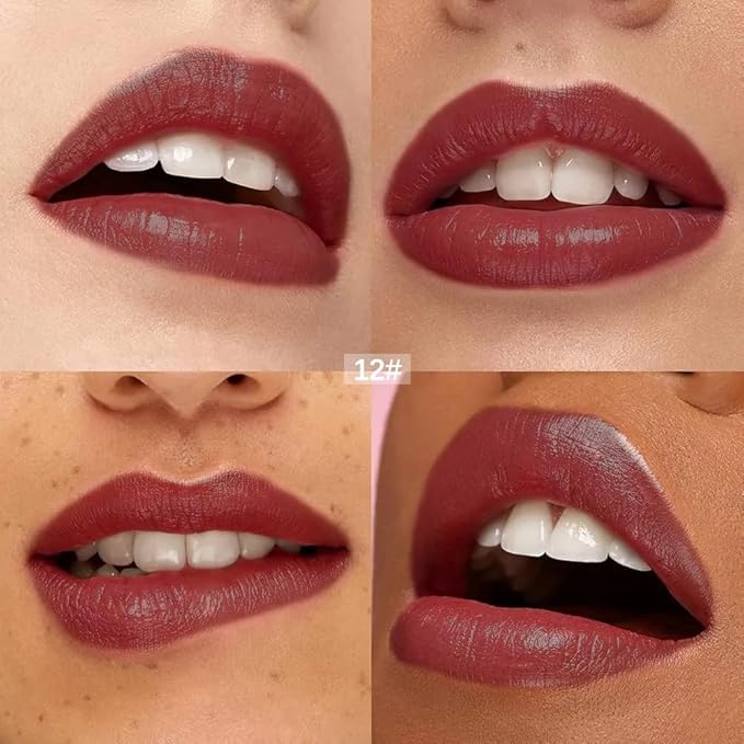 12 Colors Lip Gloss Set, High-Shine Waterproof Collection, Long Lasting Moisturizing Formula with Mirror Finish, Adult (12#, 1 Count (Pack of 1))