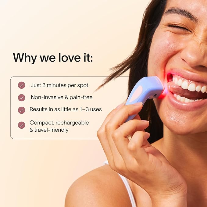 Solawave Bye Acne Spot Treatment | Blue & Red Light Therapy Device for Pimples & Zits | Face Wand Reduces Inflammation, Redness, & Appearance of Blemishes | 3-Min Sessions at Home for Clearer Skin