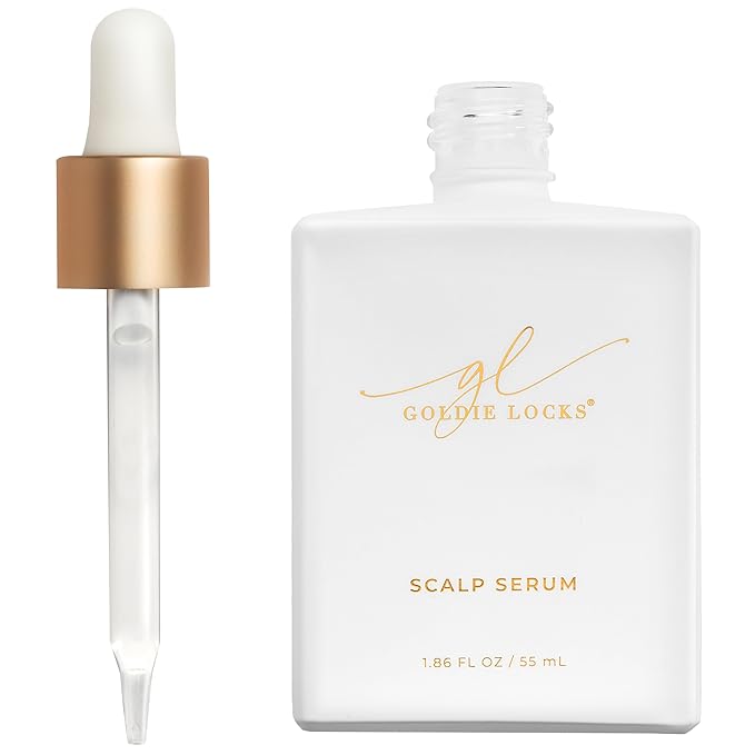 Goldie Locks Scalp Serum - Supports Fuller-Looking Hair and Healthy Scalp - Hydrating Lightweight Formula - Safe for Extensions & Color-Treated Hair - Protein-Free - 1.86 oz
