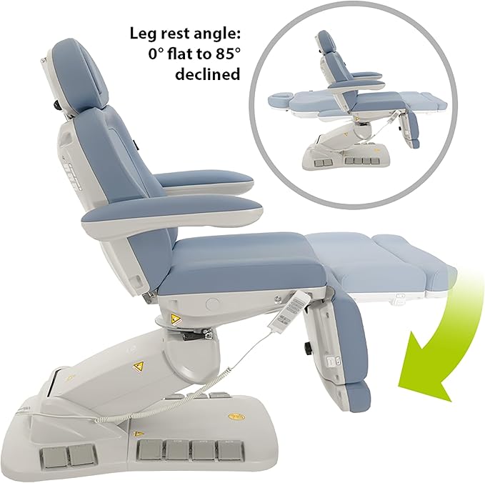 SKINACT Palma Electric Medical Spa Treatment Table (Light Saphire)