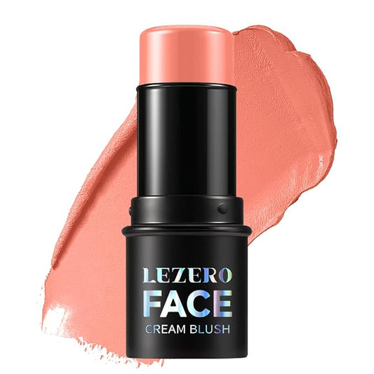 Blush Stick, Multi-use Blush Stick for Cheeks, Eyes, Lips, Silky Creamy Face Stick for Old Women & Mature Skin, Blendable and Buildable Color, Long Lasting Waterproof Non-greasy Formula (#10, Blush)