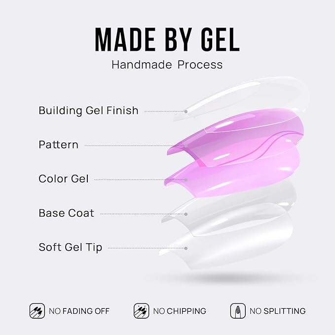 BTArtbox Press on Nails Square - Black French Tip Press On Nails Short, Glue On Nails for Women Gifts, Natural Stick On Nails in 16 Sizes - 32 Fake Nails Kit