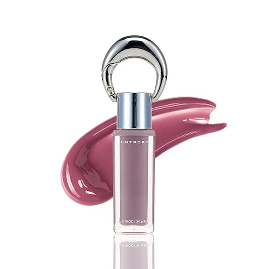 ENTROPY Makeup 2-in-1 Charm Shiny Glowy Lip & Cheek Gloss Tint Keychain, High Pigment Glossy Lip Color & Plumping Gloss, C9 Beryl Charm