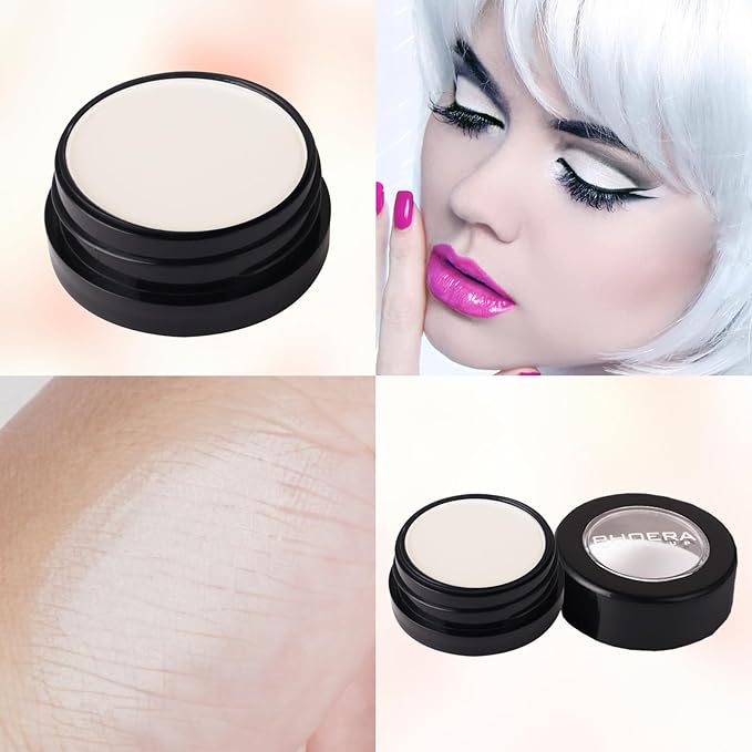 MEICOLY Off White Eye shadow,Beige Matte Cream Single Eyeshadow for Halloween Makeup,Natural Nude Pressed Powder Eyeshadow,Long Lasting Matte Shade Eyelid Color,Pigmented Eye Makeup for Women Girls