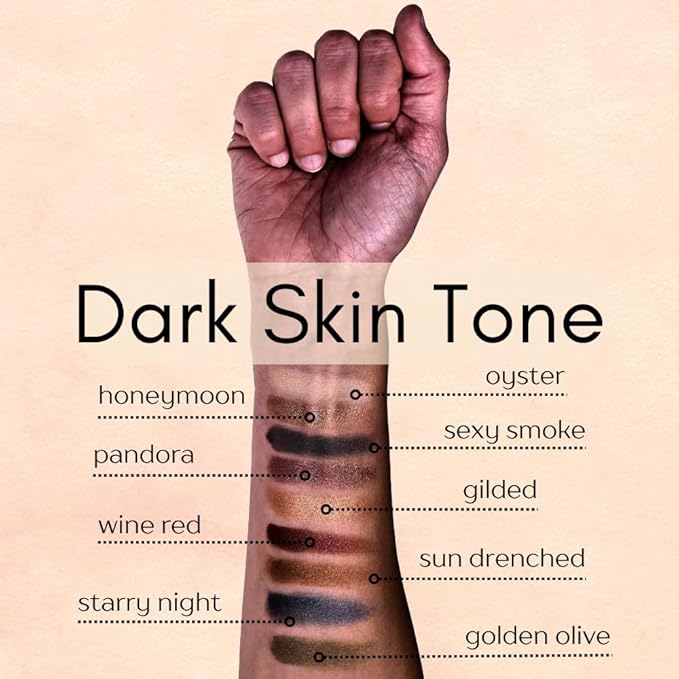 Dark Starry Night Metallic Navy Blue Grey Gray Silver Shimmer Pressed Powder Single Vegan Eyeshadow; Talc, Paraben & Cruelty Free