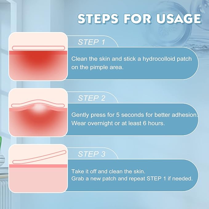 Pimple Patches for Face - 180 Hydrocolloid Acne Pimple Patches Salicylic Acid with Tea Tree Oil for Zit Blemish Spot Covers Invisible Pimple Stickers Not Tested on Animals