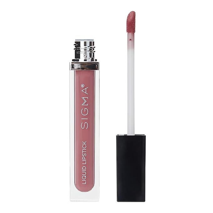 Sigma Beauty Liquid Lipstick – Bold and Luxurious Liquid Matte Lipstick with a Satin Finish - Clean, Vegan Cruelty Free Makeup (New Mod)