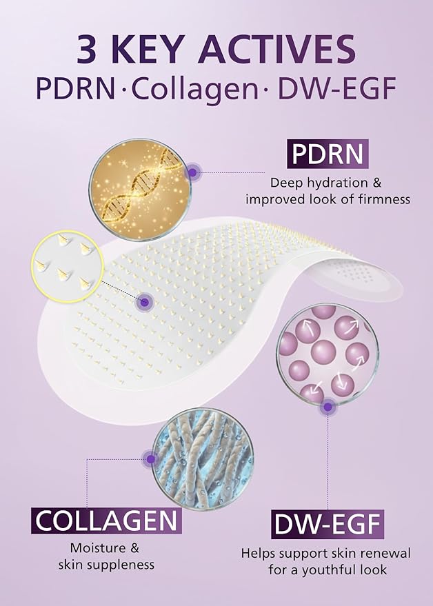 Easyderm PDRN Patch - Under Eye & Smile Line Care, 4 Patches, K-Beauty Korean Skincare with Collagen & EGF, Smile lines treatment, PDRN Eye mask, Special care, Stocking Stuffer Holiday Gift
