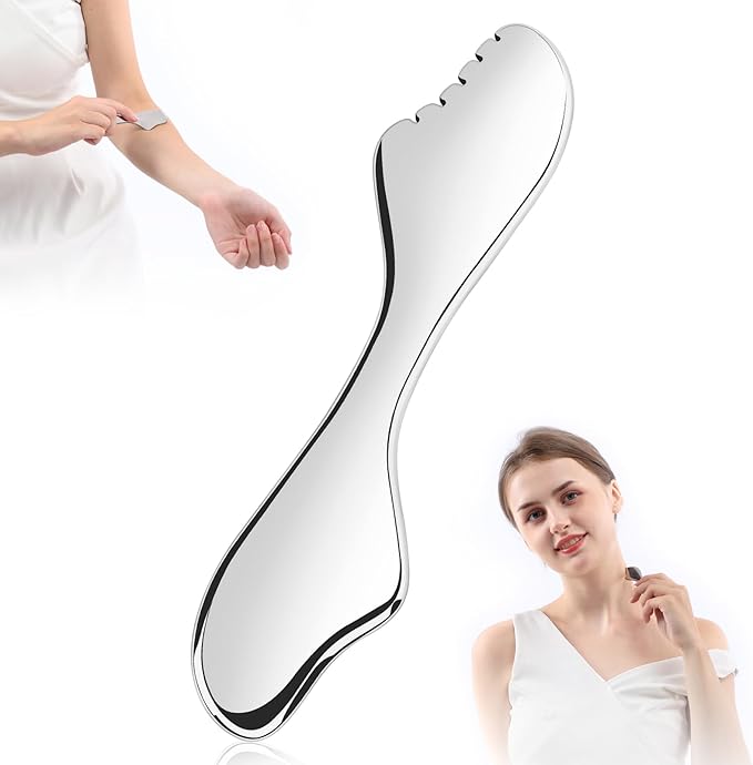 Gua Sha Facial Tools,Guasha Massage Tool for Face&Body, Manual Massage Tool for Lymphatic Drainage &Jawline Sculpting & Puffiness Reducing,Gua Sha Muscle Scraper Tool,Skin-Care Tool