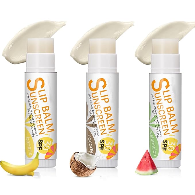 Spf 30 Lip Balm, 3Pcs Sunscreen Gilrs