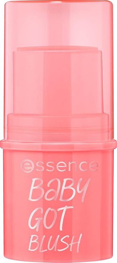 essence | Baby Got Blush | Easy to Apply & Blend Pigmented Cream Blush Stick | Vegan & Cruelty Free | Free From Gluten, Parabens, & Microplastic Particles (20 | Peaches & Cream)