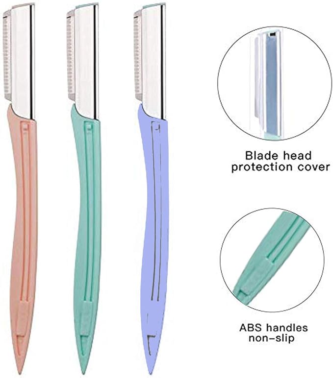 Eyebrow Razor 9 Pack, Precision Facial Hair Trimmer for Women, Eyebrow Shaper Facial Razor for Men