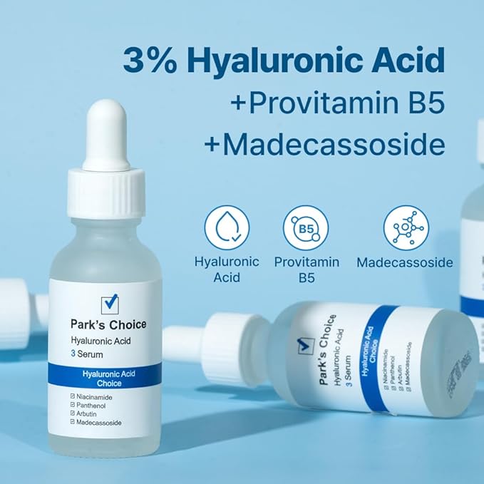 Park's Choice Hyaluronic Acid 3 Serum with Niacinamide & Madecassoside, 1.01 fl.oz.