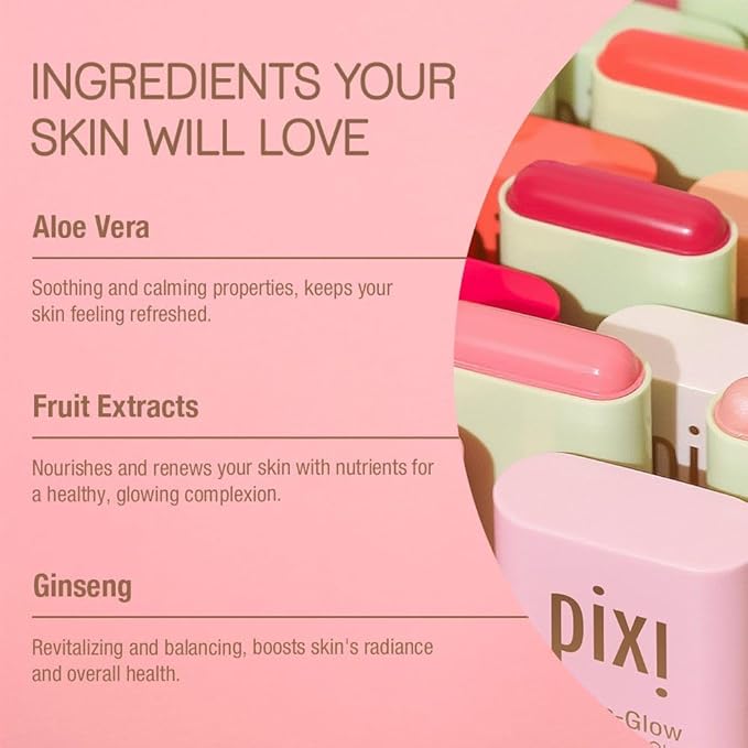 Pixi Beauty Radiance Ready On-the-Glow Trio | Hydrating Hydrating Tinted Moisture Stick Blush, Bronzer, and Highlighter Set | Travel Size, Vegan, and Paraben-Free