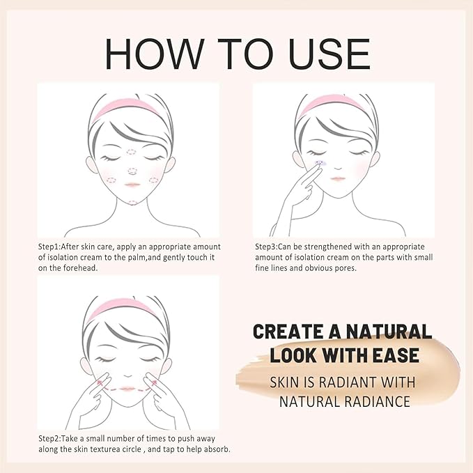 Cc Cream for Older Women, Cc Cream Self Adjusting for Mature Skin, cc cream for Covers Blemishes and Moisturizing, Suitable for All Skin Types (2PCS)