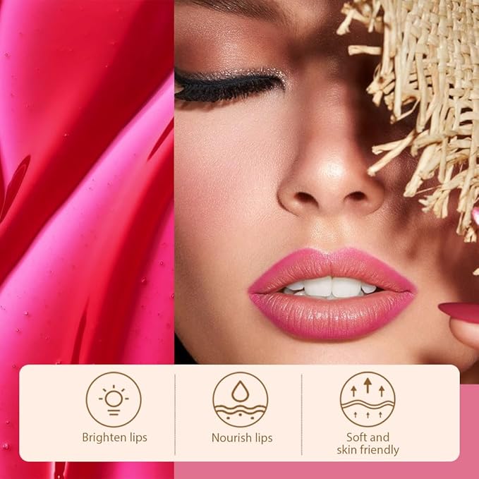 Matte Lip Gloss Stain-Peel Off Lip Liner Tattoo, Delicate Pink Peel-Off Lip Tint，Long Lasting Peel Off Lip Stain, Waterproof Transfer-proof Lip Mask Lip Liner Peel Off Lip Gloss,Stayn Lip Makeup.00#