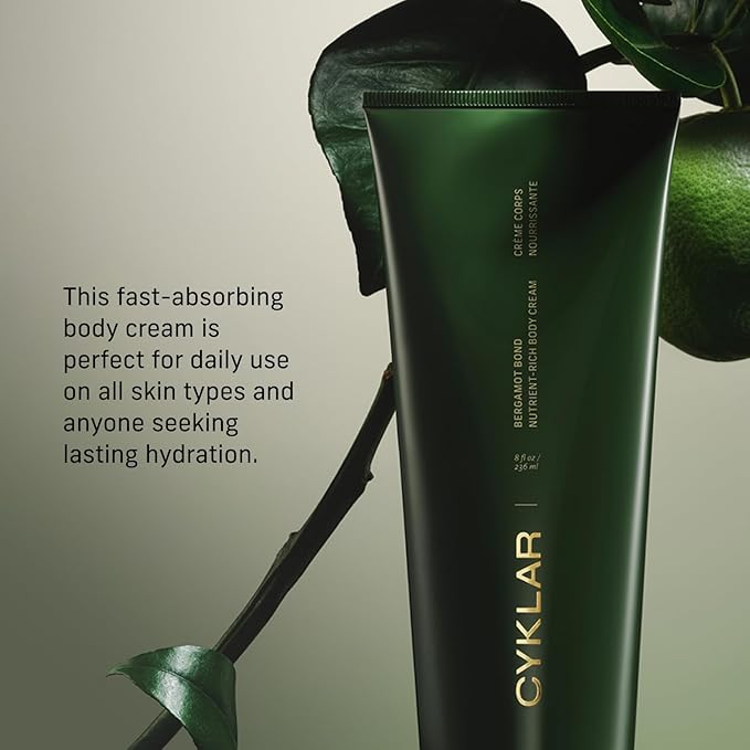 Nutrient Rich Body Cream. Bergamot Bond Nourishing Moisturizer with Niacinamide and Banana Flower Extract. Deep Hydration, Thick Body Lotion, Dry Skin Cream for Women and Men, 8 Fl Oz