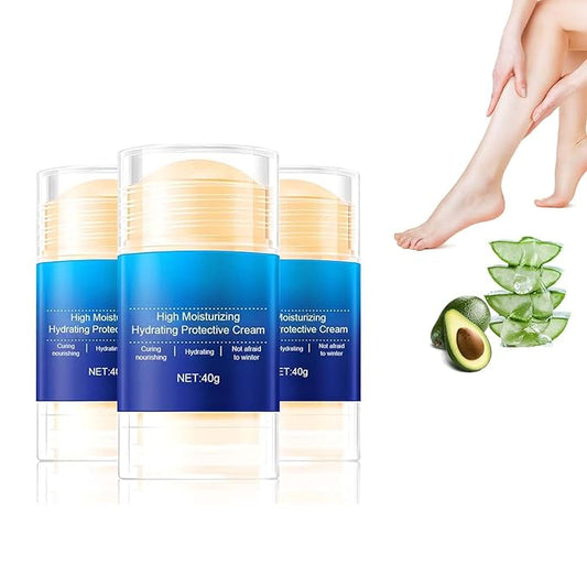 Hydrating and Anti-Cracking Foot Cream, 2025 Moisturising and Relieves Cracking and Dryness Foot Cream, Hand and Foot Repair Cream for Women & Men Callused, Feet, Knee, Elbow, Hand (Blue-3PCS, #01)