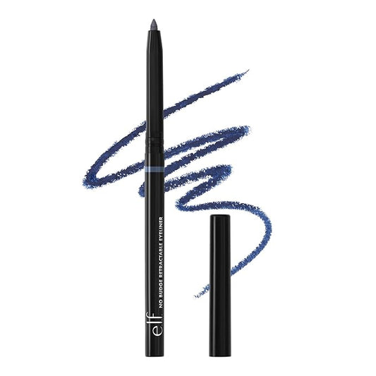 e.l.f. No Budge Retractable Eyeliner, Creamy, Ultra-Pigmented & Waterproof, Creates Bold & Defined Lines, Vegan & Cruelty-Free, Navy