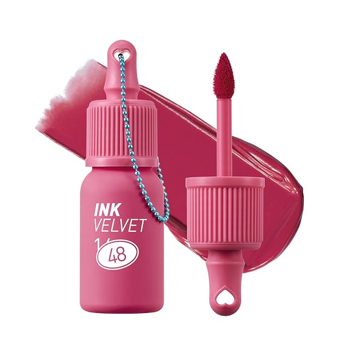 Peripera Ink the Velvet Lip Tint - High Pigment Color, Longwear, Weightless, Not Animal Tested, Gluten-Free, Paraben-Free (048 100 HEARTS)