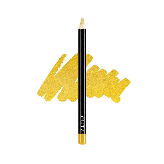 Vera Moore Slim Eye Liner Pencil, Smooth Formula, Hypoallergenic and Vegan, Smudge-Proof and Waterproof Application, Bold and Defined Lines Eyeliner, (0.05 Oz) (Glitz (Gold))