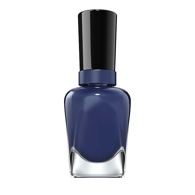 Sally Hansen Miracle Gel, Midnight Mod, Long Lasting, Gel-Like Formula, No UV Lamp Needed, Semi Opaque, Shiny Blue Nail Polish