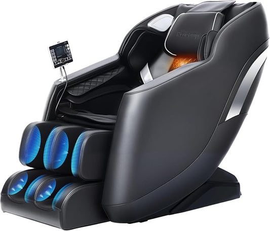Redcamp Massage Chair Full Body: with 8-Point Fixed Nodes, Zero Gravity, Waist & Leg Heating, Airbag Massage, Bluetooth Music, LED Remote, Foot Rollers, Auto Programs, Adjustable Calf