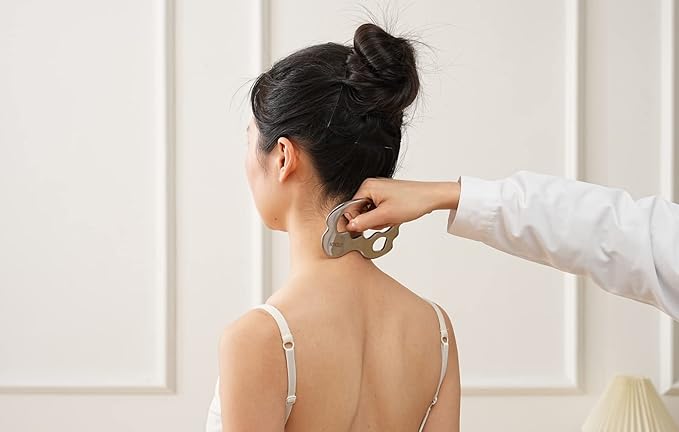 STICKON Stainless Steel Gua Sha Scraping Massage Tool IASTM Tools Great Soft Tissue Mobilization Tool (STICKON-01)